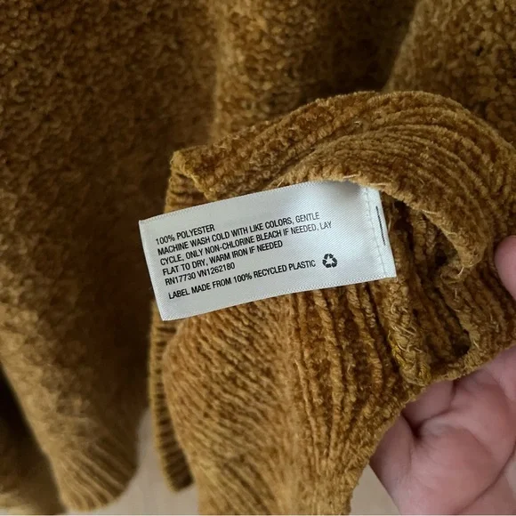 Target A New Day Chenille Brown Mustard Sweater - Picture 8 of 12
